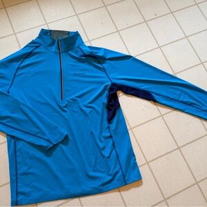 Columbia Bright Blue Half-Zip Performance Pullover